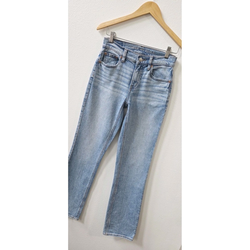 American Eagle 90s Bootcut Jeans Women's Size 0 Long Medium Wash Mid Rise Denim